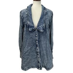 Free People Charlie Denim Shirt